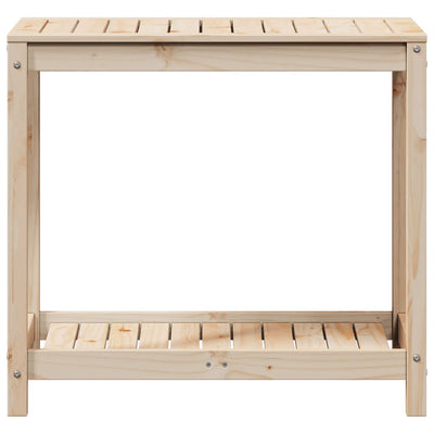 Potting Table with Shelf 82.5x50x75 cm Solid Wood Pine