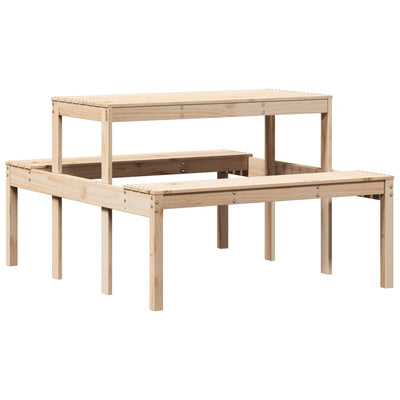 Picnic Table 110x134x75 cm Solid Wood Pine