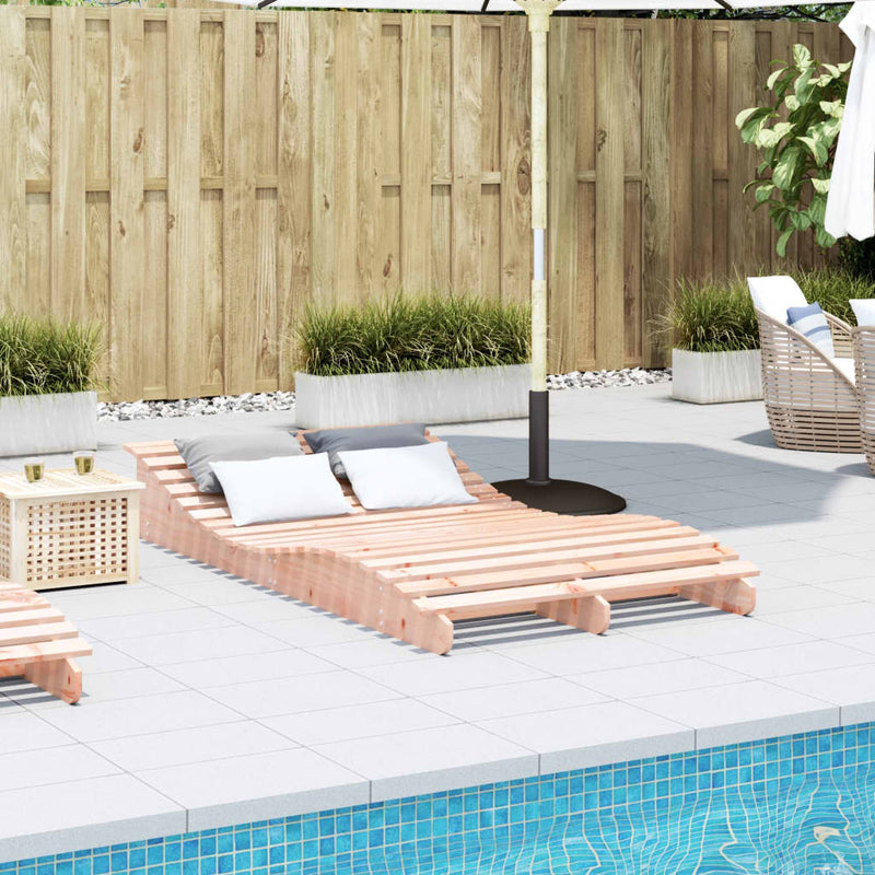 Sun Lounger 205x110x31.5 cm Solid Wood Douglas