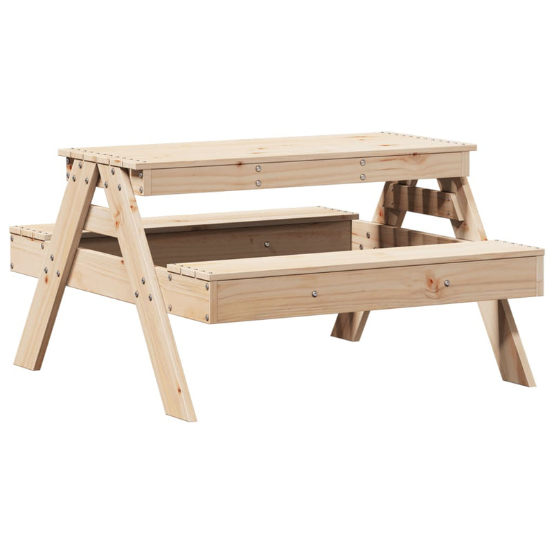 Picnic Table for Kids 88x97x52 cm Solid Wood Pine