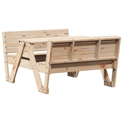 Picnic Table for Kids 88x122x58 cm Solid Wood Pine