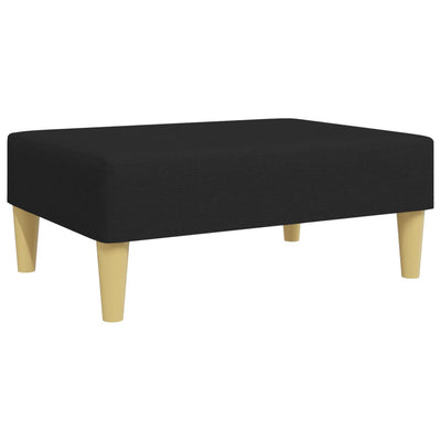 Footstool Black 77x55x31 cm Fabric