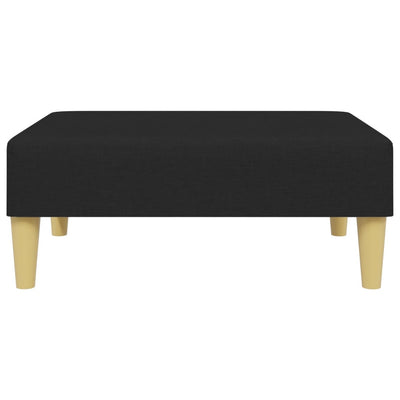 Footstool Black 77x55x31 cm Fabric