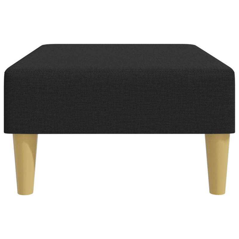 Footstool Black 77x55x31 cm Fabric