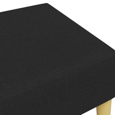 Footstool Black 77x55x31 cm Fabric