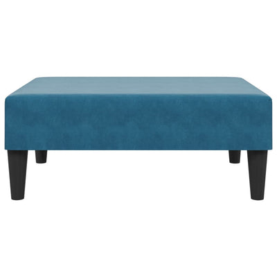 Footstool Blue 77x55x31 cm Velvet