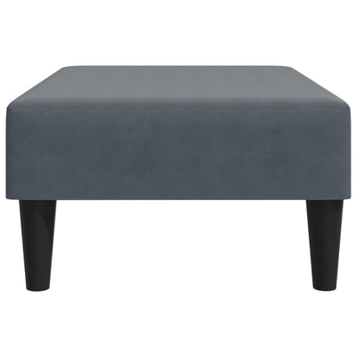 Footstool Dark Grey 77x55x31 cm Velvet