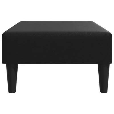 Footstool Black 77x55x31 cm Faux Leather