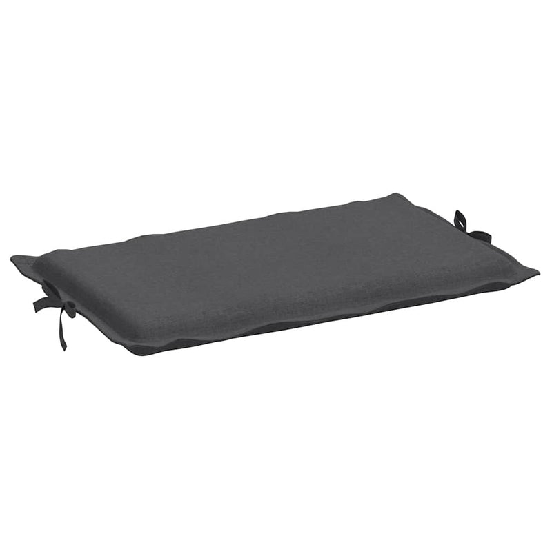 Sun Lounger Cushion Melange Anthracite 186x58x4 cm Fabric