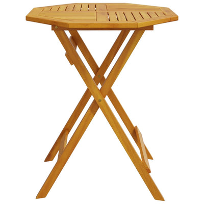 Folding Garden Table Ø70x75 cm Solid Wood Acacia