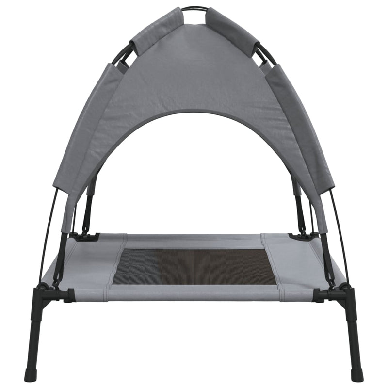 Dog Bed with Canopy Anthracite Oxford Fabric and Steel