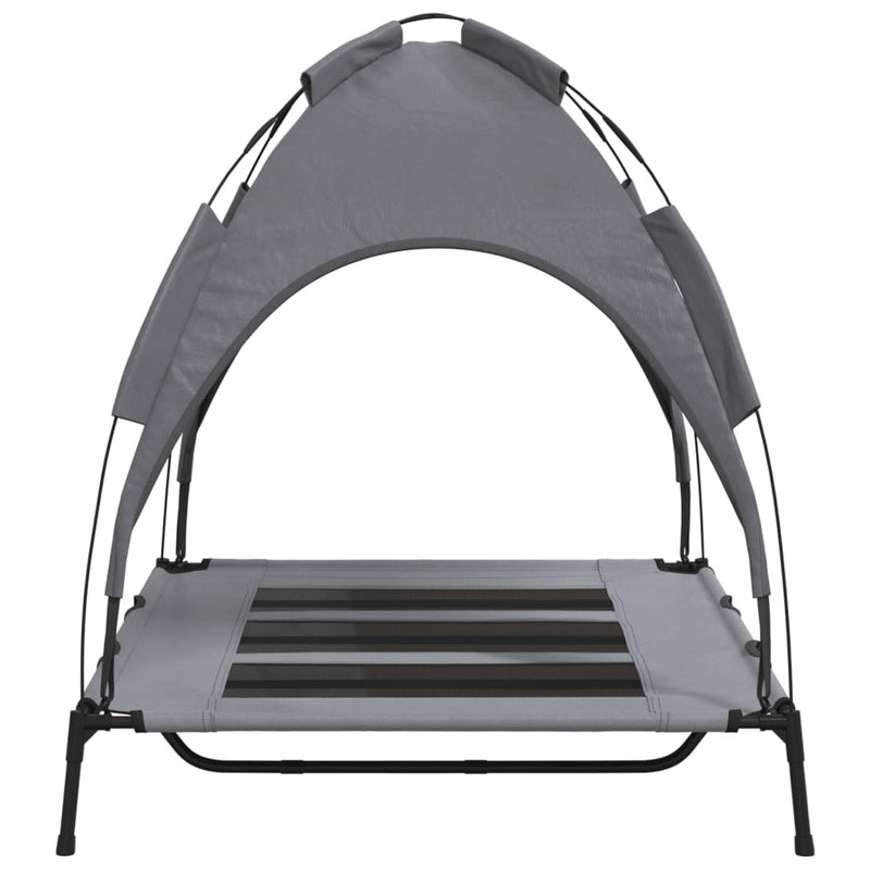 Dog Bed with Canopy Anthracite Oxford Fabric and Steel