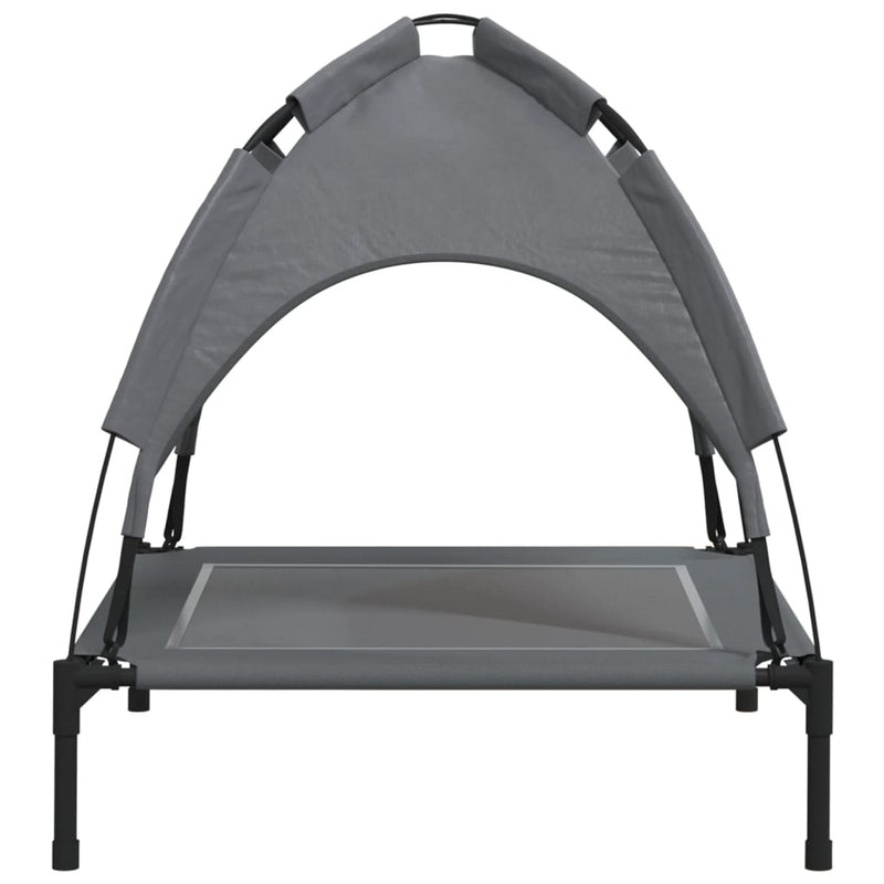 Dog Bed with Canopy Anthracite Oxford Fabric and Steel