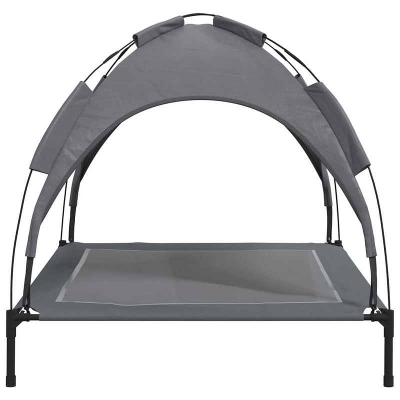 Dog Bed with Canopy Anthracite Oxford Fabric and Steel