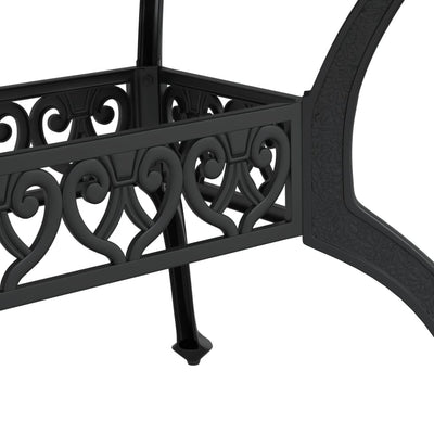 Garden Table Black 150x90x72 cm Cast Aluminium