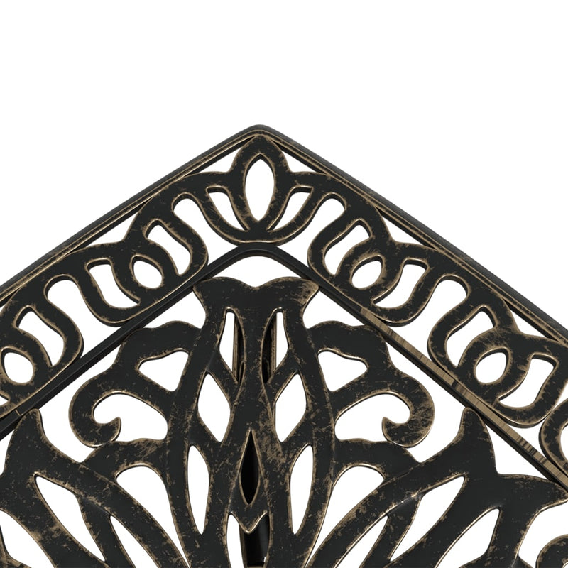 Garden Table Bronze 53x53x53 cm Cast Aluminium