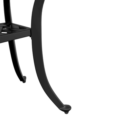 Garden Table Black 53x53x53 cm Cast Aluminium