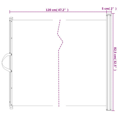 Retractable Pet Gate Black 82.5x125 cm