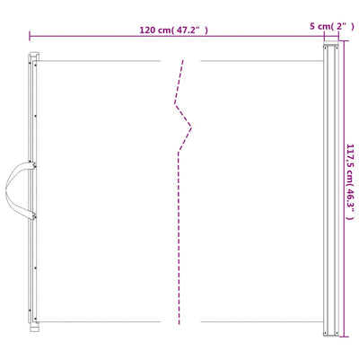 Retractable Pet Gate Black 117.5x125 cm