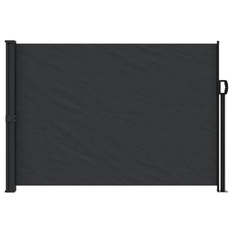 Retractable Side Awning Black 140x300 cm