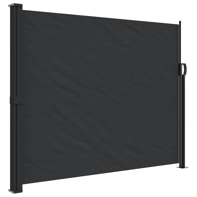 Retractable Side Awning Black 160x300 cm