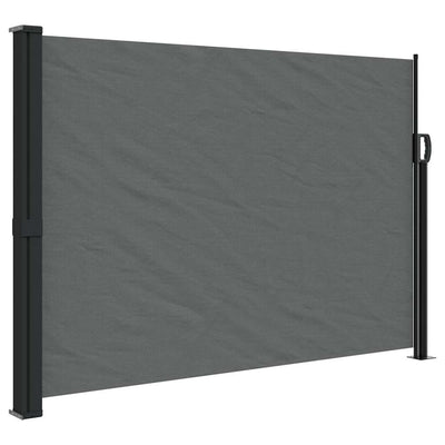 Retractable Side Awning Anthracite 140x500 cm