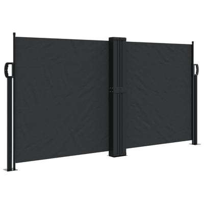 Retractable Side Awning Black 120x1000 cm