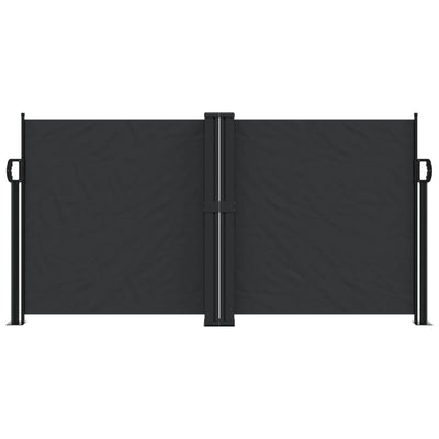 Retractable Side Awning Black 120x1000 cm