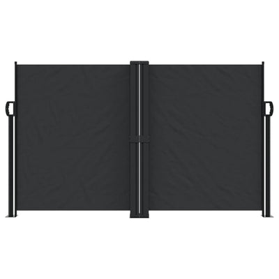 Retractable Side Awning Black 140x1000 cm