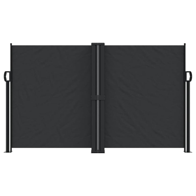 Retractable Side Awning Black 140x1000 cm