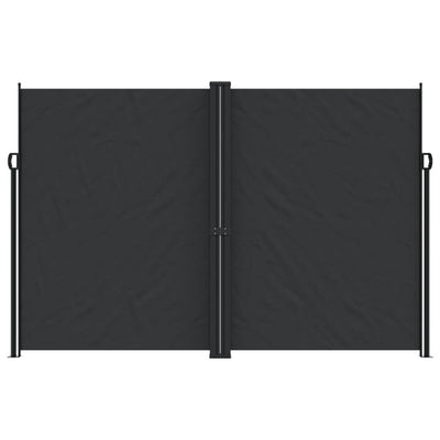 Retractable Side Awning Black 220x1000 cm