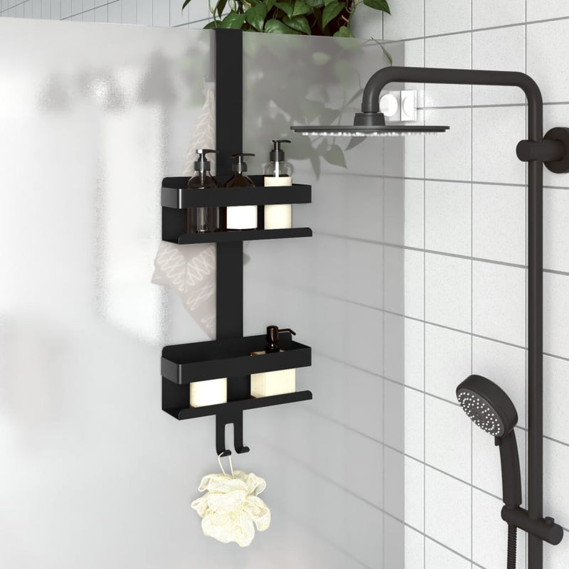 Hanging Shower Caddy Matt Black Brushed 304 Stainless Steel