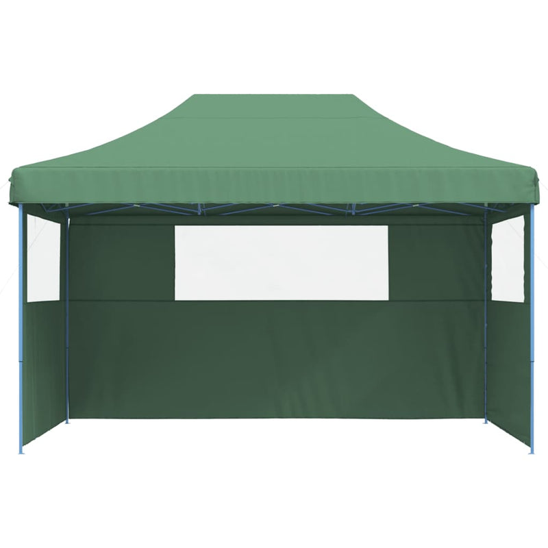 Foldable Party Tent Pop-Up with 3 Sidewalls Green