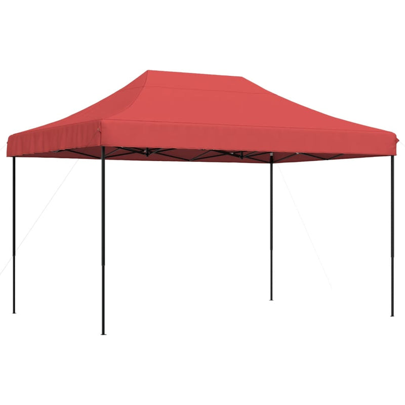 Foldable Party Tent Pop-Up Burgundy 410x279x315 cm