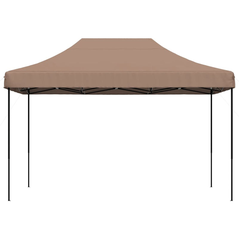 Foldable Party Tent Pop-Up Brown 410x279x315 cm