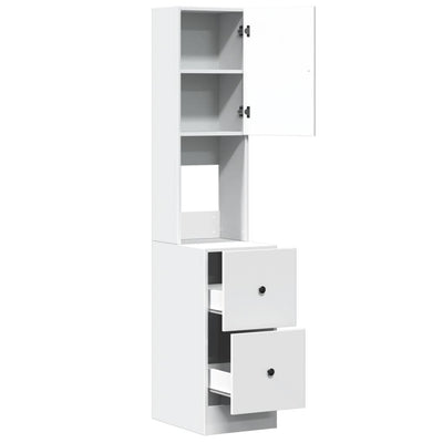 Kitchen Cabinet White 35x50x180 cm Engineered Wood