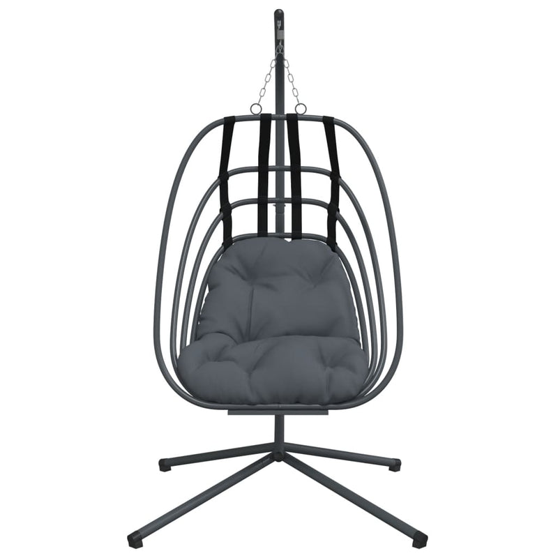 Hanging Egg Chair with Stand Anthracite Steel