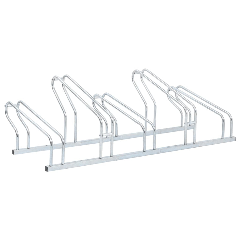 Bicycle Stand for 5 Bikes Floor Freestanding Galvanised Steel