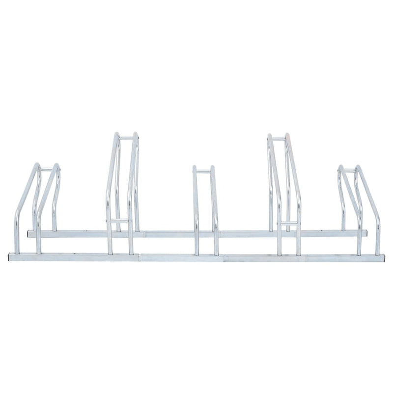 Bicycle Stand for 5 Bikes Floor Freestanding Galvanised Steel