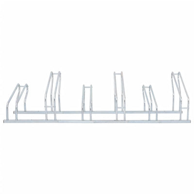 Bicycle Stand for 6 Bikes Floor Freestanding Galvanised Steel