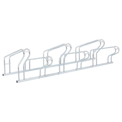 Bicycle Stand for 6 Bikes Floor Freestanding Galvanised Steel