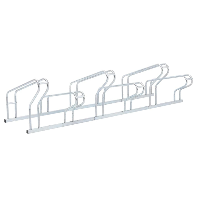 Bicycle Stand for 6 Bikes Floor Freestanding Galvanised Steel