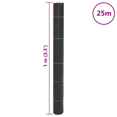 Weed Membrane Black 1x25 m PP