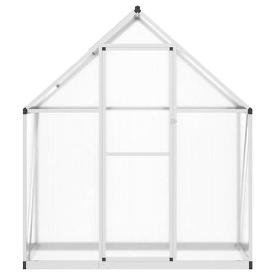 Greenhouse with Base Frame Silver 169x58x195 cm Aluminium