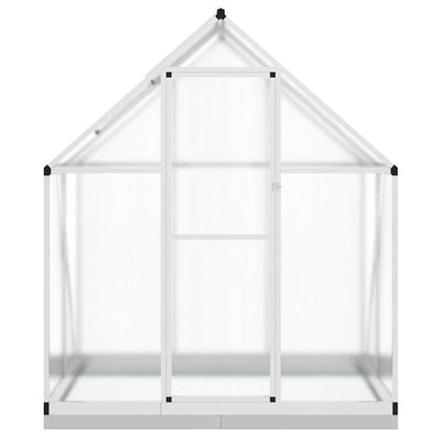 Greenhouse with Base Frame Silver 169x114x202 cm Aluminium