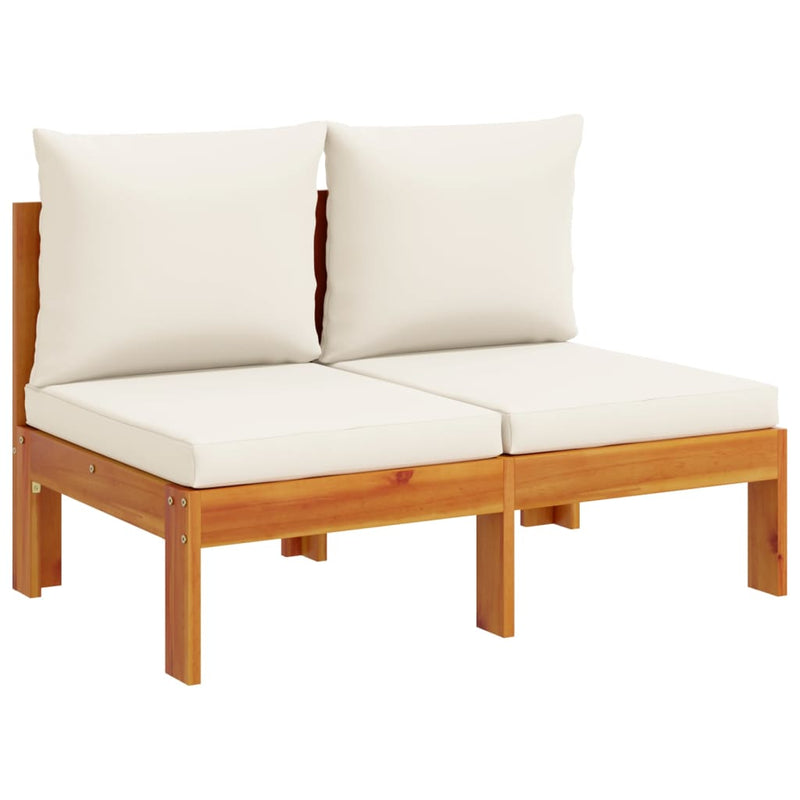 6 Piece Garden Sofa Set with Cushions Solid Wood Acacia