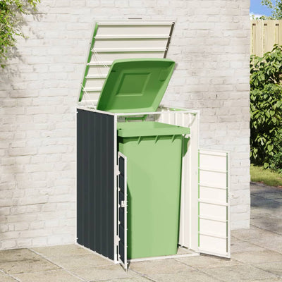 Wheelie Bin Storage for Single Bin Anthracite 72x81x115 cm Steel