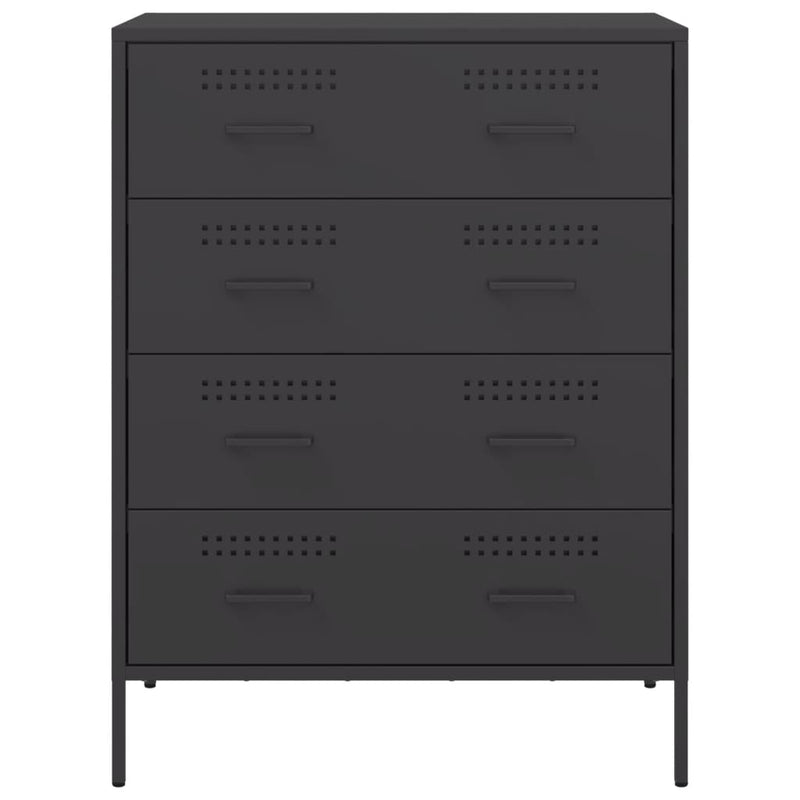 Sideboard Black 68x39x89 cm Steel