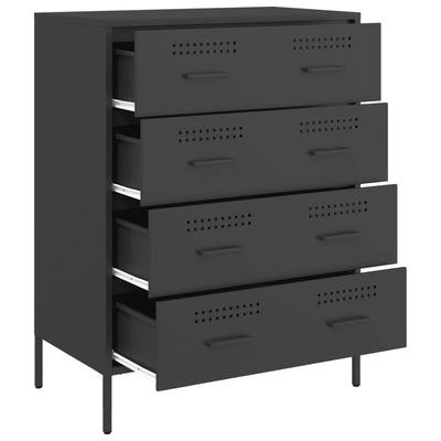 Sideboard Black 68x39x89 cm Steel