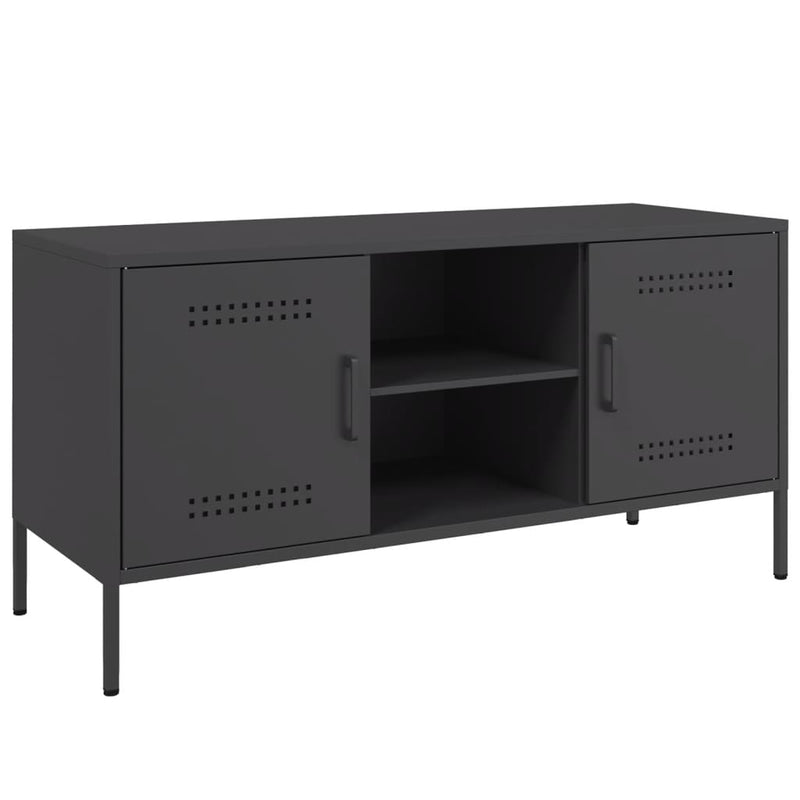 TV Cabinet Black 100.5x39x50.5 cm Steel